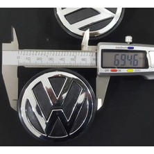 Nos Uygunmarketcom , Volkswagen Jant Göbeği, 69MM/57MM, 4 Adet , Volkswagen Jant Kapağı, Vw Jant Göbeği