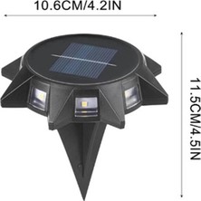 Gaman Güneş Enerjili Dekoratif Bahçe Aydınlatması Yürüyüş Yolu Gün Işığı Fotoselli Çim Saplaması 6 Adet