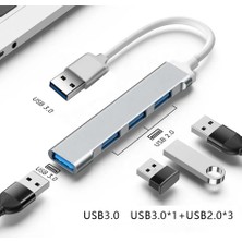 Silabor 4 Port USB 3.0 Hub Çevirici Çoğaltıcı Çoklayıcı Çoklama 4 Portlu USB 3.0 Hub Çoklayıcı