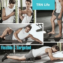 TRN Life Sırt Ayak Bel Tüm Vücut İçin Şarjlı Titreşimli Masaj Topu, Yoga Pilates Fitness Sporcu Masaj Aleti Cihazı