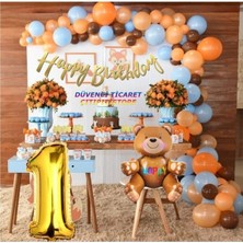 Düvenci Ticaret Ayıcıklı 1 Yaş Doğum Günü Lüks Set