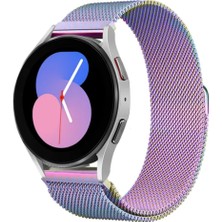 Cover Center  Honor Magic Watch 2 46MM/HONOR Watch Gs Uyumlu 22MM Metal Hasır Kordon Manyetik Metal Hasır Örgü