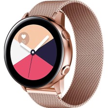 Cover Center  Honor Magic Watch 2 46MM/HONOR Watch Gs Uyumlu 22MM Metal Hasır Kordon Manyetik Metal Hasır Örgü