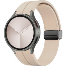 Nezih Case Samsung Galaxy Watch 6 Classic 43 / 47 mm Uyumlu Kordon Magnet Tokalı Silikon Strap