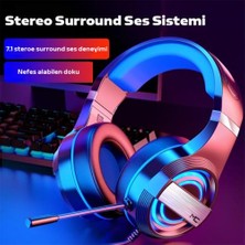 Coofbe Profesyonel Oyuncu Kulaklığı  3.5mm Jack Rgb Işıklı Mikrofonlu 7.1 Stereo Katlanabilir Oyuncu Kulaklık