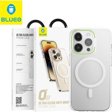 Blueo B49 Ultra Clear Anti-Drop Magsafe Kılıf iPhone 14 Pro Max Yeşil