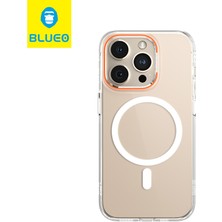 Blueo Mr. Gorilla iPhone 14 Pro Uyumlu MagSafe Destekli, Kamera Koruma Çıkıntılı Premium Sert Şeffaf Kılıf