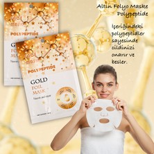 Xolo 3 Adet Altın Folyo Peg-40 Hint Yağı Aydınlatıcı Yüz Maskesi Gold Foil Mask 30ML XLM335