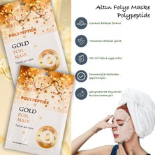 Xolo 3 Adet Altın Folyo Peg-40 Hint Yağı Aydınlatıcı Yüz Maskesi Gold Foil Mask 30ML XLM335