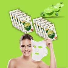 Xolo 10 Adet Lime Limon Hydrating Yüz Maskesi Lime Mask Aydınlatıcı Dengeleyici XLM380