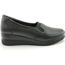 Ortoplus Deri Ortopedik Kadın Ayakkabı KON905 SİYAH