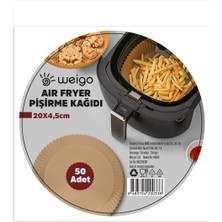 Weigo Airfryer Pişirme Kağıdı Xl- 50 Adet Hava Fritözü Airfryer Firitözü Airfryer Yağsız Firitöz Pişirme