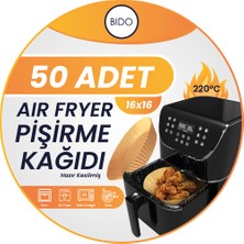 Weigo Airfryer Pişirme Kağıdı Xl- 50 Adet Hava Fritözü Airfryer Firitözü Airfryer Yağsız Firitöz Pişirme