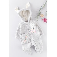 Babymod Tavşan Figürlü Kuzu Welsoft Kız Bebek Tulum