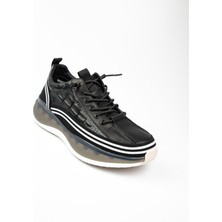 Guja 515 - 5 Siyah Deri Erkek Sneaker