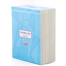 Uysal A5 Otokopili Sipariş Fişi 10 Lu Paket 14 x 18.5 cm Mavi Renk 50 Yaprak