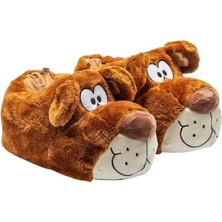 Twigy Fibert Erkek Hayvanlı Panduf Kahverengi 40/45