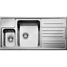 Teka Stage 60 Mikro Keten Sağ Damlalıklı Çelik Mutfak Evyesi