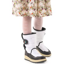 Kiko Kids Lp 708090 Kar Desenli Cırtlı Kız Çocuk Kar Bot Ayakkabı