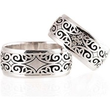 Gümüşcüm Etnik Gümüş Alyans Modeli Bay Alyans