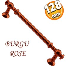 Badem10 Burgu Mobilya Mutfak Dolabı Çekmece Dolap Kapak Kulpu Kulbu Rose 128 mm Metal Kulp