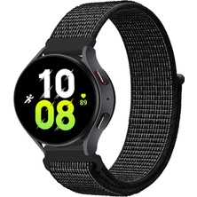 Voyo Samsung Galaxy Watch 6 44MM ve 40MM Saat Kordon Kayış Kumaş Hasır Örgü Strap
