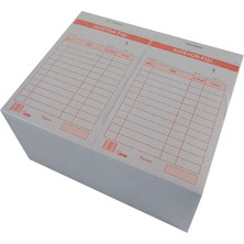 Uysal Adisyon Fişi 7.5 X12 Cm.(Garson) Tek Nüsha 1.hamur 70 gr (20 Li Paket)