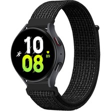 Voyo Samsung Galaxy Watch 6 44MM ve 40MM Saat Kordon Kayış Kumaş Hasır Örgü Strap