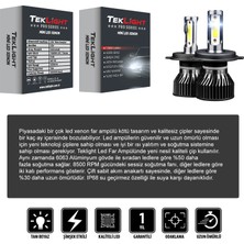 Teklight Pro LED Xenon Far Ampulü Mini Tip Zenon Şimşek Etkili Beyaz H1 / H11 / H7 / H4