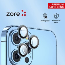 Vendas iPhone 14 Plus Uyumlu Premium Safir Kamera Lens Koruyucu