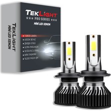 Teklight Pro LED Xenon Far Ampulü Mini Tip Zenon Şimşek Etkili Beyaz H1 / H11 / H7 / H4