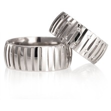 Gümüşcüm Shopia Gümüş Alyans Modeli Taşlı Bay Alyans