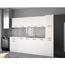 Visas Concept 260 Cm Beyaz- Kardelen Hazır Mutfak Dolabı-Kiler Modüllü