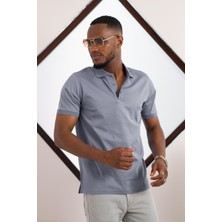 Nehir By Faruk Ülker Polo Yaka Çıt Çıtlı Merserize Süperfine Cotton Erkek T-Shirt