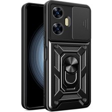 Kny Realme C55 Kılıf Ultra Korumalı Manyetik Sürgülü Vega Kapak