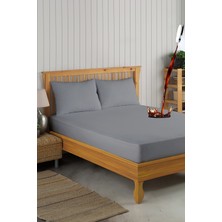 Formeya Set Gri Mikro Fitted Sıvı Geçirmez Alez ve 2 Adet Yastık Alezi (11 Ebat)
