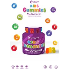 Atavit Omega 3, D3 K2 , Magnezyum Multivitamin Süper 3'lü Gummıes Kids