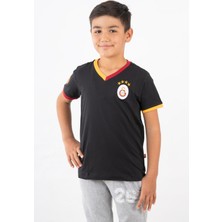 GS Store Galatasaray Çocuk Lisanslı Armalı Siyah Tshirt C12005
