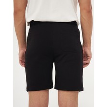Qmari Erkek Regular Fit Cepli Şort | Yan Panelli | Beli Lastikli Spor Şort| Nakişli Q Logo SRT5001