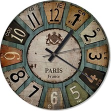Karizma Tablo Paris Fransa Dekoratif Duvar Saati