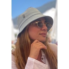 Sofist İstanbul Soft Blue City Bucket Hat Unisex Açık Mavi Balıkçı Şapka