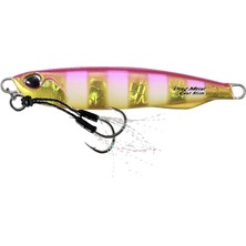 Duo Drag Metal Cast Slim Jig 80GR. PDA0045 Pink Gold Zebra Glow