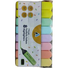 Adel Pastel Fosforlu Kalem 8 Li 1 Paket Işaretleme Kalemi 8 Renk Pastel Fosforlu Renkler Turkuaz Turuncu Sarı Lila Pembe Yeşil