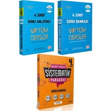 Editör Yayınları 4. Sınıf Vip Konu - Soru ve Sistematik 4. Sınıf Paragraf Soru 3 Kitap Set