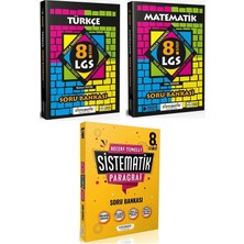 Sistematik Yayınları LGS Türkçe Matematik ve Paragraf Soru Bankası 3 Kitap Set