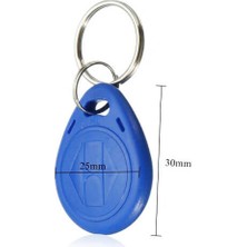 Koodmax 100 Adet Rfid Keyfob Manyetik Anahtarlık 125 Khz Göstergeç