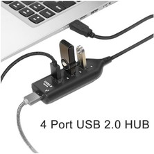 Koodmax 4 Port USB Çoğaltıcı Çoklayıcı Hub USB 2.0 Çoklama Pc Laptop