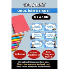 Kt Grup Büyük Boy Okul Etiketi Kalem Defter Etiketi Elsa-Anna Frozen Özel Isim Yazılabilen Etiket - 100 Adet