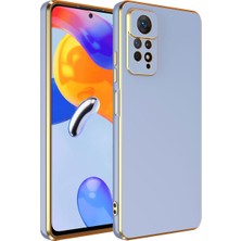 Forzacase Xiaomi Redmi Note 12 Pro 4g Uyumlu Luxury Serisi Altın Çerçeveli Silikon Kılıf