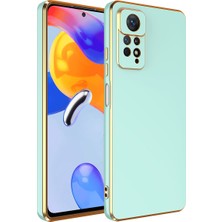 Forzacase Xiaomi Redmi Note 12 Pro 4g Uyumlu Luxury Serisi Altın Çerçeveli Silikon Kılıf